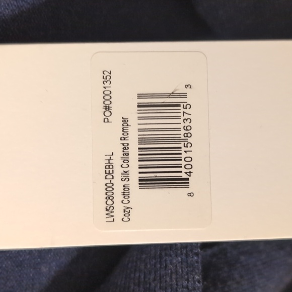 Lunya Cozy Cotton Silk Romper Size Large NWT - Picture 10 of 13